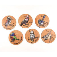 Australian Bird Jigsaw Puzzles - Set of 6