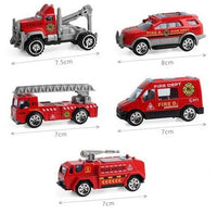 Metal Emergency Vehicle Set - 5 Pce - Assorted