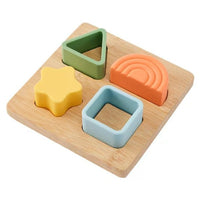 Silicone Shape Bamboo Puzzle