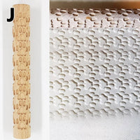 Wooden Clay Pattern Rollers - Set of 5
