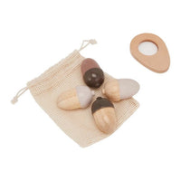 Wooden Acorn Set of 4