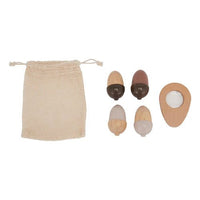 Wooden Acorn Set of 4