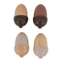 Wooden Acorn Set of 4