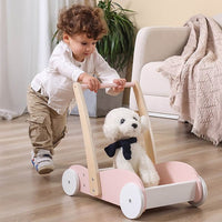 Wooden Doll's Buggy - Pink