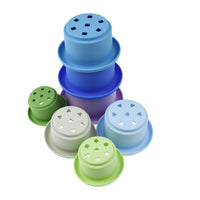 Silicone Stacking Cups (7) - Aqua