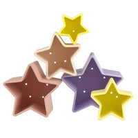 Silicone Stacking Stars (5) - Autumn