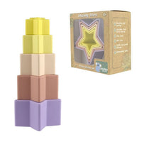 Silicone Stacking Stars (5) - Autumn