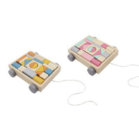 Pull Along Block Cart - Pink