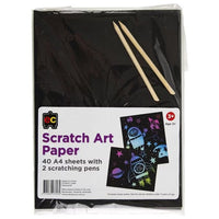 Scratch Art Paper A5 - Pack of 40