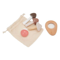 Wooden Mushroom Set of 4