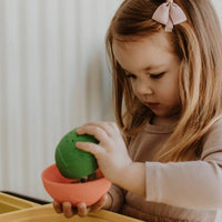 Ocean Stacking Cups - Rainbow Colours - Jellystone Silicon Play