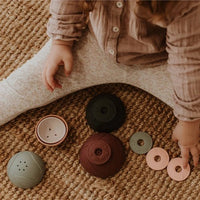 Ocean Stacking Cups - Ocean Colours - Jellystone Silicon Play