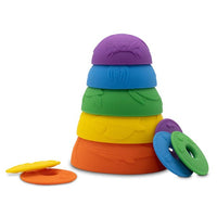 Ocean Stacking Cups - Rainbow Colours - Jellystone Silicon Play
