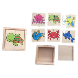 Sea Animals Puzzles in a Box