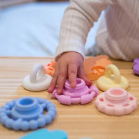 Stacker & Teether - Pastel - Jellystone Silicon Play