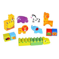 Wooden Blocks - Jungle Scene 135pce