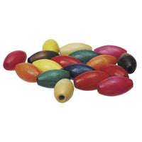 
              Large Wooden Beads - Oval - 25mm x 100pce
            