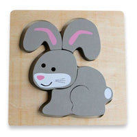 Discoveroo - Chunky Wooden Animal Puzzles - Set of 6