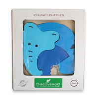 Discoveroo - Chunky Wooden Animal Puzzles - Set of 6