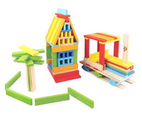 City Blocks Building Planks - Coloured- 150 Piece