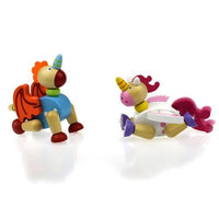 Wooden Flexible Unicorn & Dragon