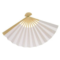 Japanese Fan Blank 22cm - 10 Pack