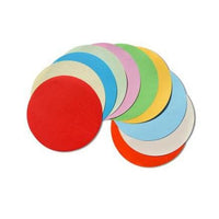 Mat Coloured Paper Round- 10cm - 200 pack