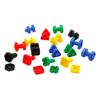 Toddler Edu Set - Nuts & Bolts Set, Shape Sort Box and Large Linking Shapes