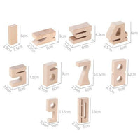 Wooden Number Set - Large