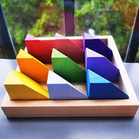 Wooden Rainbow Cubes