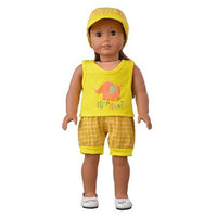 Doll Clothes 41cm - 3 Pce Set - Yellow