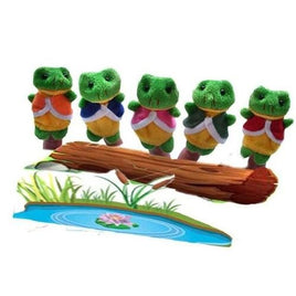 5 Little Speckled Frogs - Finger Puppets