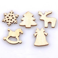 
              Wooden Xmas Decorations - 100pce
            