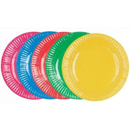 Paper Plates- Coloured - 23cm - 50pack