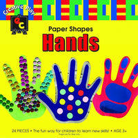 Craft Paper Shapes - Hands - 24 Pack