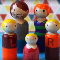 Wooden Doll Family Blanks Set (6)