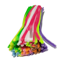 
              Multicoloured Chenille Craft Sticks 300mm - Pack of 100
            