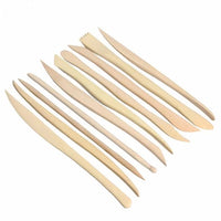 
              Wooden Clay Modelling Tools - Set of 10
            