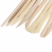 
              Wooden Clay Modelling Tools - Set of 10
            