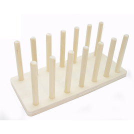 Wooden Finger Puppet Stand