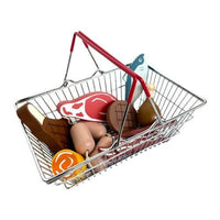 
              Wooden Deli Goods & Wire Shopping Basket
            