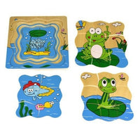 
              Life Cycle 4 Layer Wooden Puzzle - Butterfly and Flog
            