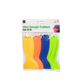 Mini Dough Cutters 12Pk - 4 Colours