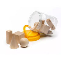 
              Wooden Geometric Solids Jar of 12
            