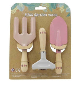 Kids Garden Tool Set - Pink (3 pce)