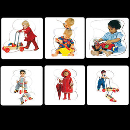 Toddler 4 Piece Puzzles - Set of 6