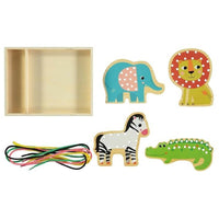 
              Wooden Threading Animals - Set of 4
            