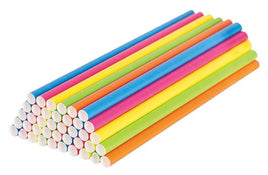 ECO Paper Straws 8mm x 19.7cm Coloured Pack of 500 - Clearance
