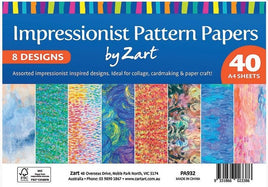 Paper - Impressionist Pattern - A4 40 sheets
