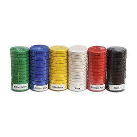 Tempera Block Refills - 8mm - Pack of 12 x 6 Colours - 72pce